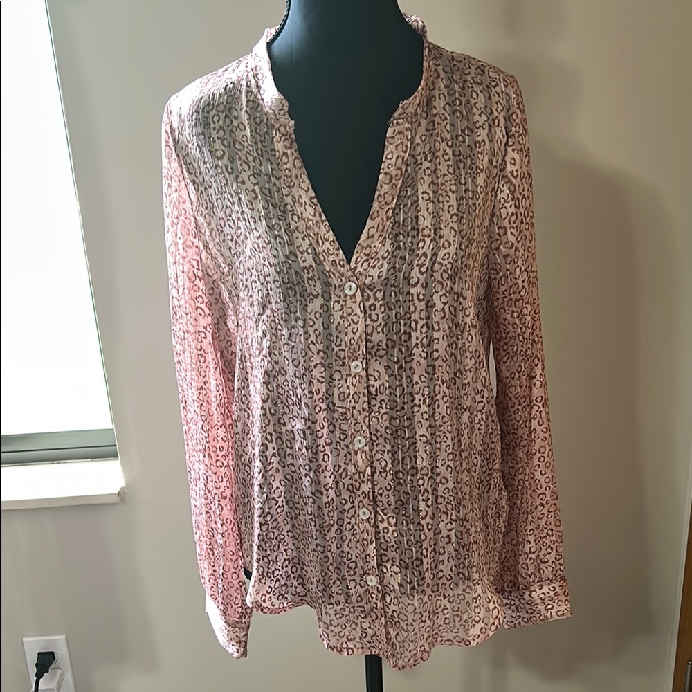 Fashion Nova Pink Blouse with Long Sleeves